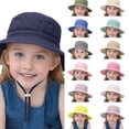 thumbnail image 1 of oqasdz Baby Sun Hat for Boys Girls Breathable Solid Color Fisherman Cap Beach Hat for Toddler Kids Lightweight Casual Summer, 1 of 5