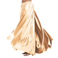 thumbnail image 1 of oqasdz Belly Dance Skirts for Womens Solid Color Flowy Performance Elastic Waistband for Stage Show Practice and Casual Outdoor Wear, 1 of 4