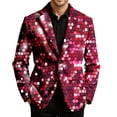 thumbnail image 1 of oqasdz Blazer for Men Festive Corduroy Sequin Print for Ready Jacket for Stretch Slim Fit Dress Coat Daily Formal Outdoor Activities, 1 of 5