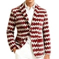thumbnail image 1 of oqasdz Blazer for Men Festive Corduroy Stylish Distinctive Pattern and Modern Casual Lightweight Sport Coat Party Evening Wedding Prom, 1 of 4