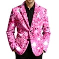 thumbnail image 1 of oqasdz Blazer for Men Festive Velvet Corduroy Jacket Glam Print with Vibe and Modern Stretch Slim Fit Dress Coat Daily Formal Outdoor Activities, 1 of 5