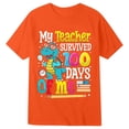 thumbnail image 1 of oqasdz Boys Girls 100 Days of School Shirt Graphic Short Sleeve Tee for Kids Back To School Round Neck T Shirt Breathable Cozy Versatile Casual Outdoor, 1 of 2