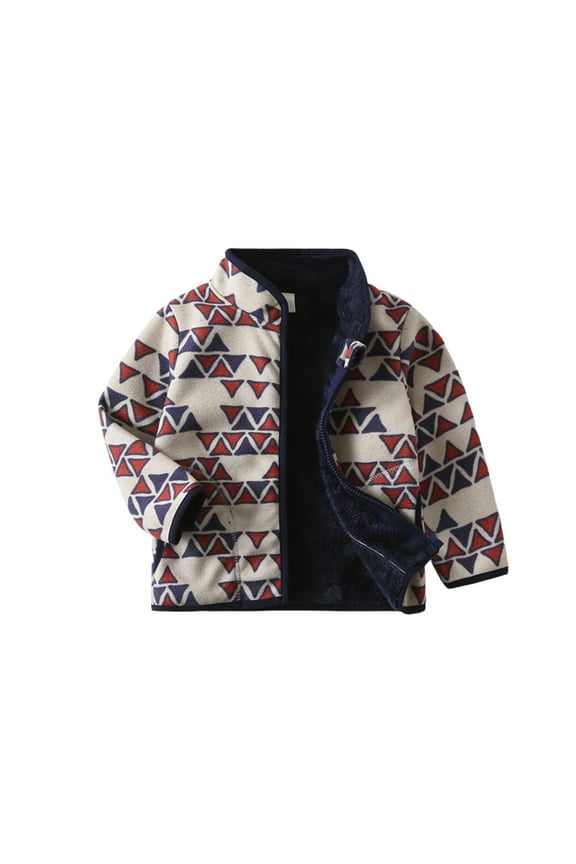 Boys Jacket Kids Warm Zip Up Outerwear Coats for Children Lightweight Pullover for Fall and Winter Long Sleeve Casual Versatile Daily Wear