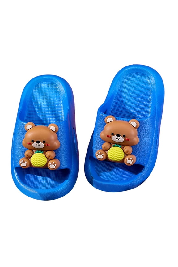 Boys Kids Girls Slippers Soft Sole Indoor Outdoor Casual Shoes Pineapple Print Comfortable Lightweight Footwear/2.5-3 Years