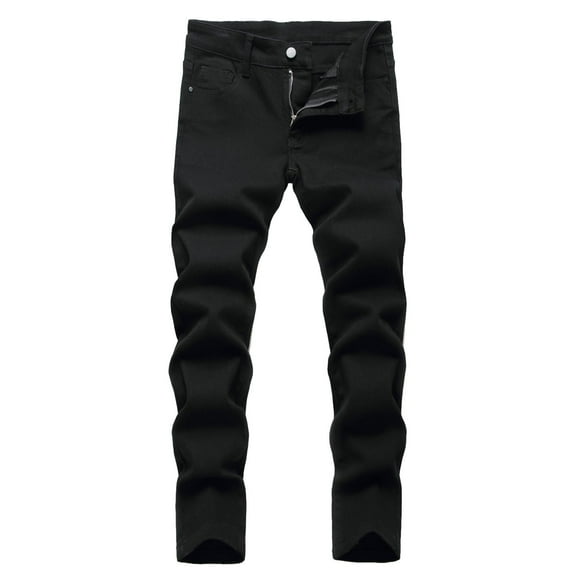 oqasdz Boys Pants Jeans Summer Elastic Waist Jeans Casual Baggy with Pocket Vintage Outdoor Hop Streetwear Trousers Size 6 Y-7 Y