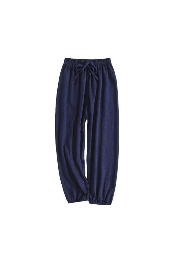 Boys Pants Long Bloomers Soft Summer Kids Solid Elastic Waist Harem Basic Joggers Trousers Size 3 Y-4 Y