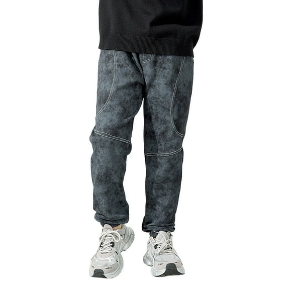 oqasdz Boys Pants Slim Fit Summer Autumn Patchwork Batik Sports Active Elastic Children Baby Casual Sweatpants Size 6 Y-7 Y