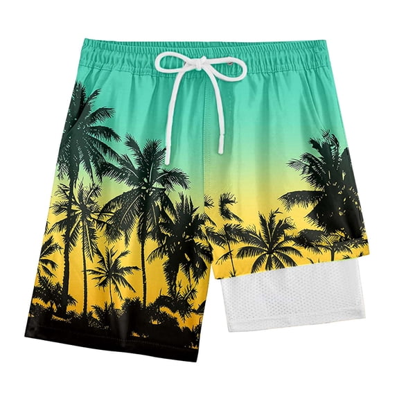 oqasdz Boys' Shorts Quick Drying Athletic Gym Shorts with Compression Liner for Kids Children Everyday Play and Sports Summer Outdoor