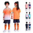 thumbnail image 1 of oqasdz Boys Shorts Set V Neck Short Sleeve Quick Drying Mesh Gradient Rash Guard and Shorts Formal Kids Sport Athletic Casual Summer Clothing Set,Orange,Size 9 Y-10 Y, 1 of 3