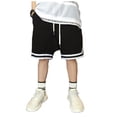 thumbnail image 1 of oqasdz Boys' Shorts Toddler Kids Basketball Sports Athletic Running Tracksuit Breathable Sweat Shorts with Pockets Casual Outdoor, 1 of 4