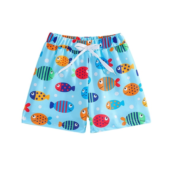oqasdz Boys Swim Trunks for Toddlers and Baby Ocean Animal Print Elastic Waist Adorable Shorts Summer Beach Pool Swimming Surfing Swimwear