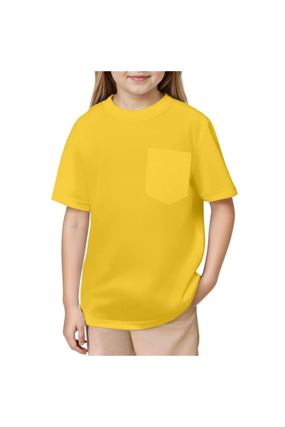 Boys T Shirts Mesh Quick Drying Rash Guard Short Sleeve Solid Color Tee Top with Pocket Breathable Casual Comfort Outdoor Daily Wear Size 3 Y-4 Y