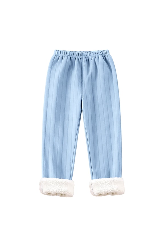 Boys Thermal Base Layer Pants Winter Warm Lined Tights for Kids Comfortable Stretch Fit Mid Waist Long Bottoms Indoor Outdoor Activities