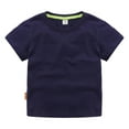 thumbnail image 1 of oqasdz Boys Tshirts Toddlers Kids Girls Classic Fit Crewneck Short Sleeve Solid Color T Shirt Organic Soft Pack Tops Size 4-5 Y, 1 of 6