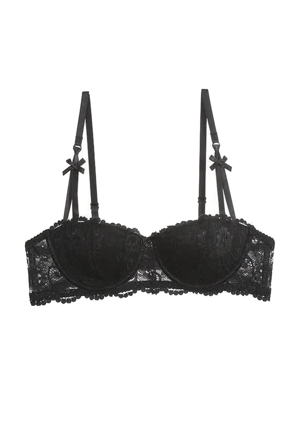 Bras for Women Lace Half Cup Thin Solid Color Bra Bridal Bra Classic Lace Push Up Bra