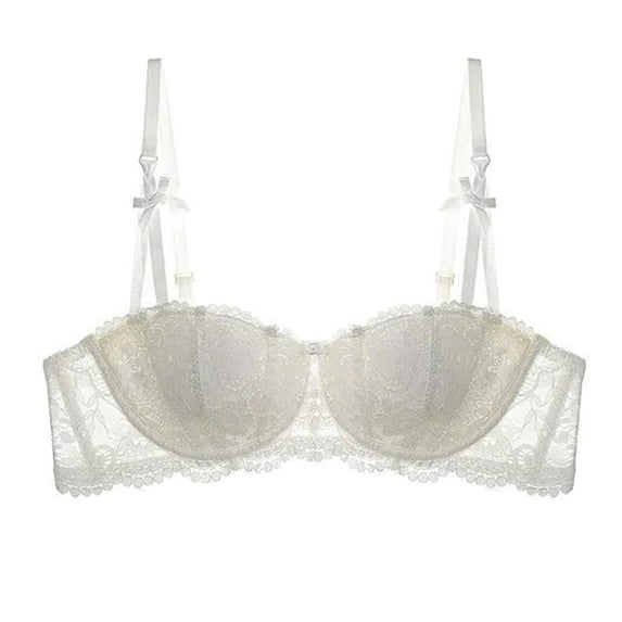 oqasdz Bras for Women Lace Half Cup Thin Solid Color Bra Bridal Bra Classic Lace Push Up Bra