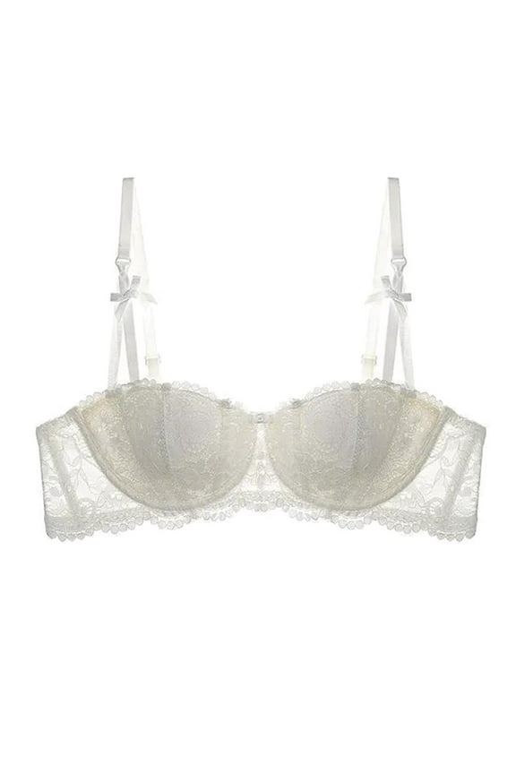 Bras for Women Lace Half Cup Thin Solid Color Bra Bridal Bra Classic Lace Push Up Bra