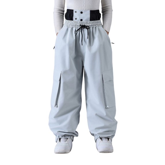 oqasdz Cargo Pants for Men Winter Ski Trousers Windproof Insulated Cargo Joggers Comfort Outdoor Activities Hiking Trekking Snowboarding Pants
