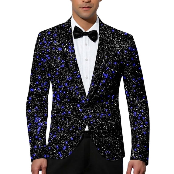 oqasdz Carnival Blazer for Men Print Jacket for Celebration Events Night Out Attire Classic Fit Stretch Dress Coat Travel Party Business Formal