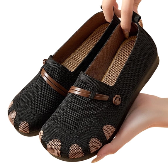 oqasdz Casual Shoes for Women Breathable Mesh Plat Soft Sole Walking Shoes Lightweight Comfortable Sneakers for Ladies Everyday Wear Summer Outdoor