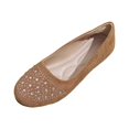 thumbnail image 1 of oqasdz Casual Shoes for Women Flat Shoes with Glitter Rhinestones Elegant Round Toe Low Heel Comfortable Everyday Style for Daily Wear Summer Outdoor, 1 of 7