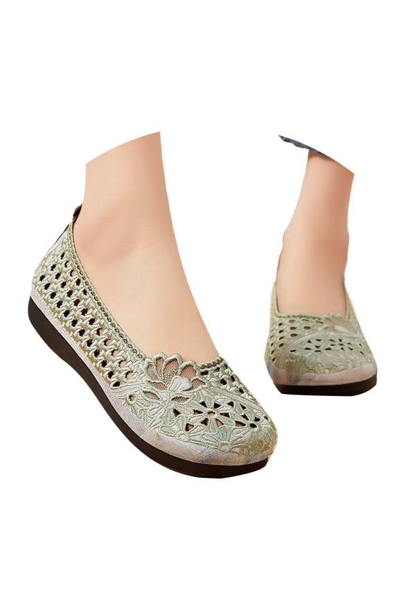 Casual Shoes for Women Walking Shoes Comfortable Slip On Loafers with Arch Support Lightweight Breathable Everyday Sneakers Summer Outdoor