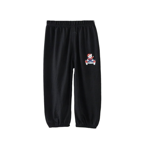 oqasdz Child Kids Sweatpants Dinosaur Print Elastic Waist Sports Active Breathable Thin Summer Pants for Girls and Boys/18-24 Months