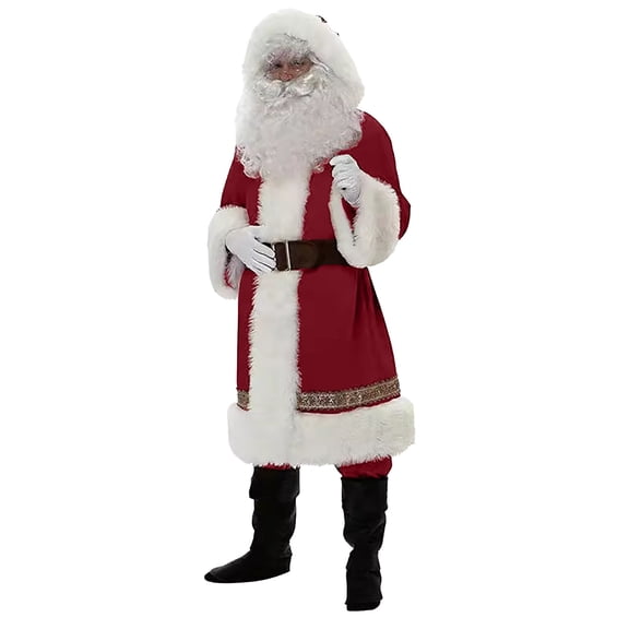 oqasdz Christmas Outfits Santa Outfits for Party Masquerade Elegant Festive Outfit for Party Holiday Event Stage Performance Outfits