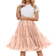thumbnail image 1 of oqasdz Cloud Petticoat Underskirt for Princess Fashion Big Hexagonal Mesh Skirt Support with Soft Boneless Design Skirts for Women, 1 of 4