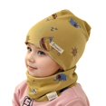 thumbnail image 1 of oqasdz Double Layer Kids Hat and Neck Gaiter Warmer Winter Windproof Comfortable Soft Thermal Ear Scarf Combo Set for Boys and Girls, 1 of 6
