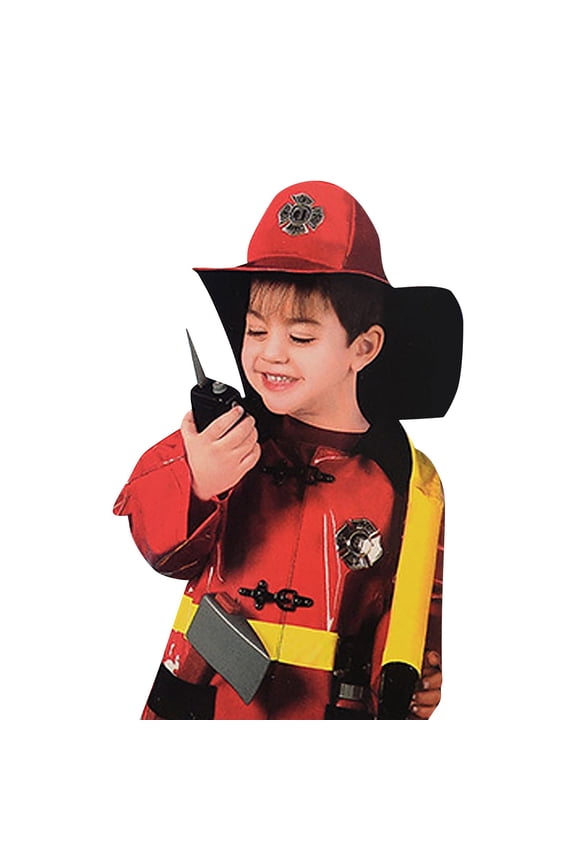 Fireman Children Boys Outfits Dress up 5 Piece Set with Accessories Campus Set School Performance Party Holiday Wear