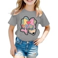 thumbnail image 1 of oqasdz Girls 100 Days of School Shirt Graphic Short Sleeve Tee for Back To School Kids Cute Round Neck Lightweight Soft Casual Outdoor, 1 of 4