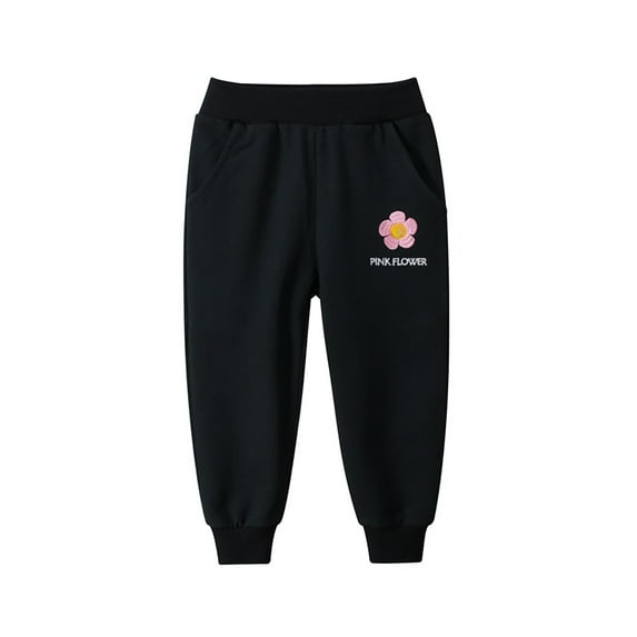 oqasdz Girls' Boys Sweatpants New Children Thin Lightweight Graphic Elastic Waist Sports Active Sweat Pants Size 5 Y-6 Y