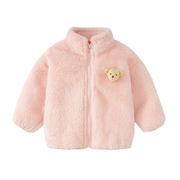 oqasdz Girls Coats Boys Thicken Quilted Full Zipper Long Sleeve Coat Children Toddler Fall Winter Quilted Baby Top Coat Outwear Size 2 Y-3 Y