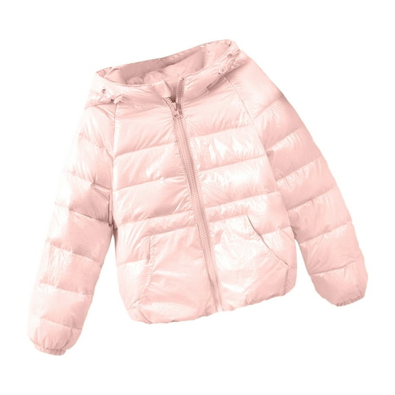 oqasdz Girls Coats New Fall Winter Down Cotton Style Colorful Hooded Jacket Blouse Stylish Top Coat Outwear Size 4 Y-5 Y