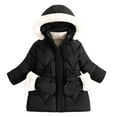 thumbnail image 1 of oqasdz Girls Coats Quilted Long Padded Lined Thicken Fall Winter Coat for Small Girls Fashionable Warm Top Coat Outwear Size -, 1 of 3