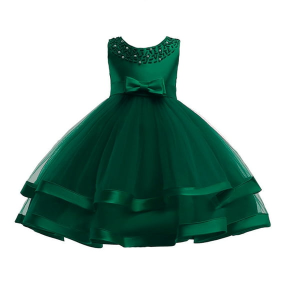 oqasdz Girls Dresses 3Y-4Y Kids Pageant Flower Girl Dress Little Girls Party Wedding Formal Dresses