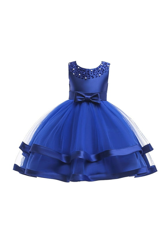 Girls Dresses 3Y-4Y Kids Pageant Flower Girl Dress Little Girls Party Wedding Formal Dresses