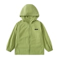 thumbnail image 1 of oqasdz Girls Jackets Cardigan Plus Outwear Size Sun Protection Big Kids Hooded Trendy Solid Color Outerwear Cozy Top Coat Outwear Size 9 Y-10 Y, 1 of 5