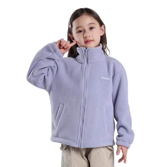 oqasdz Girls Jackets Children Solid Color Casual Comfortable Loose Open Front Lightweight Cozy Top Coat Outwear Size 3 Y-4 Y