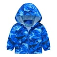 thumbnail image 1 of oqasdz Girls Jackets Children Toddler Long Sleeve Cartoon Print Light Trendy Hooded Jacket Leisure Windbreaker Cozy Top Coat Outwear Size 12 M-18 M, 1 of 3