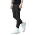 thumbnail image 1 of oqasdz Girls Kids Stretch Pencil Pants Elastic Waist Trouser Bottoms Solid Color Sports Athletic Versatile Casual Daily Wear, 1 of 5