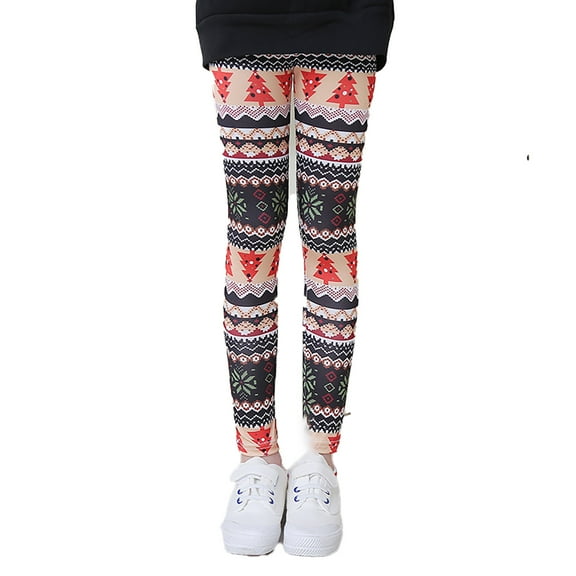 oqasdz Girls Leggings Spring Autumn Thin Milk Silk Stretchy Full Coverage Printed Sports Active Yoga Pants Size 12 M-18 M