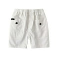 thumbnail image 1 of oqasdz Girls Pants Summer Casual Comfortable Kids Shorts Outdoor Beach Spring Summer Solid Color Cargo Pants Size 4 Y-5 Y, 1 of 4