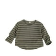 thumbnail image 1 of oqasdz Girls Shirts Children Clothing for Boys and Girls Striped Long Sleeve Casual Loose Pullover Top Size 6 M-12 M, 1 of 5
