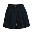 thumbnail image 1 of oqasdz Girls Shorts Casual Summer Elastic Waist Kids Solid Color Dressy Outdoor Active Comfortable Stretchy Shorts Size 8 Y-9 Y, 1 of 4
