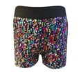 thumbnail image 1 of oqasdz Girls Shorts Child Kids Hop Show Sequined Stretchy Comforable Hot Pants Performance Dance Shorts Size 7 Y-11 Y, 1 of 4