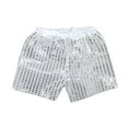 thumbnail image 1 of oqasdz Girls Shorts Toddler Kids Baby Boys Sparkly Sequins Solid Color Elastic Waist Birthday Party Performance Shorts Size 5 Y-6 Y, 1 of 7
