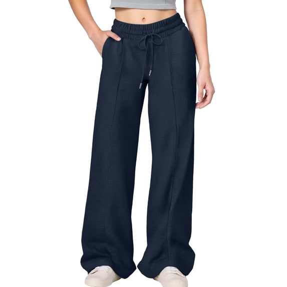 oqasdz Girls Sweatpants Drawstring Elastic Waist Wide Leg Cargo Pants for Girls Joggers Sports Casual Comfort Soft Outdoor Daily Wear Size 8 Y-9 Y