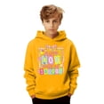 thumbnail image 1 of oqasdz Girls Sweatshirt 100 Days of School Cute Graphic Hooded Sweatshirt Athletic Playwear Long Sleeve Pullover Loose Fit Casual Outwear, 1 of 6